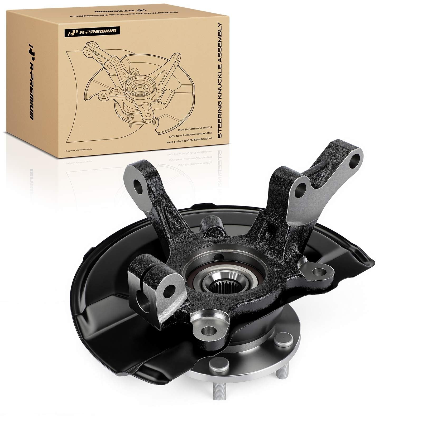 A-Premium Front Left Steering Knuckle Wheel Bearing Hub Mitsubishi A-Premium Front Left Steering Knuckle Wheel Bearing Hub Mitsubishi