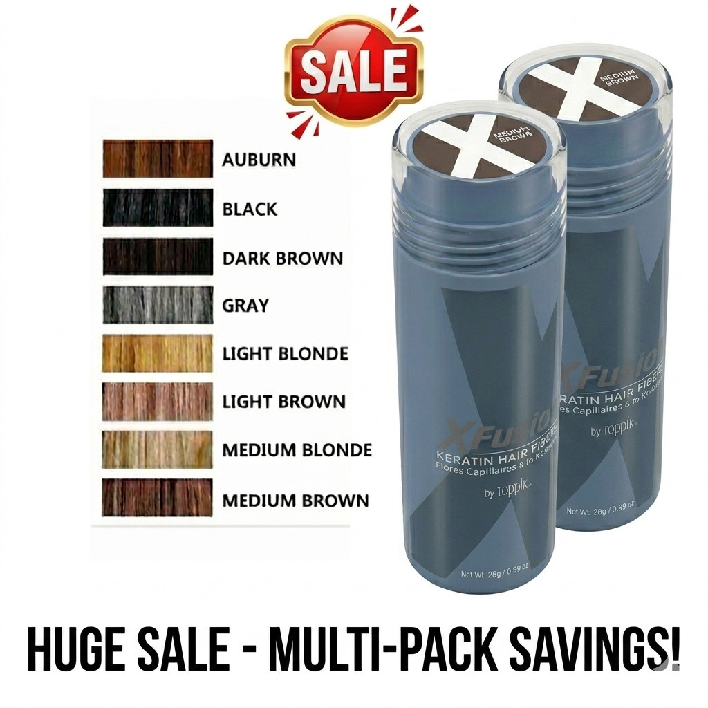 1/2 Xfusion Keratin Hair Fibers 28G / 0.98 oz Choose Your Color Fast Shipping 1/2 Xfusion Keratin Hair Fibers 28G / 0.98 oz Choose Your Color Fast Shipping