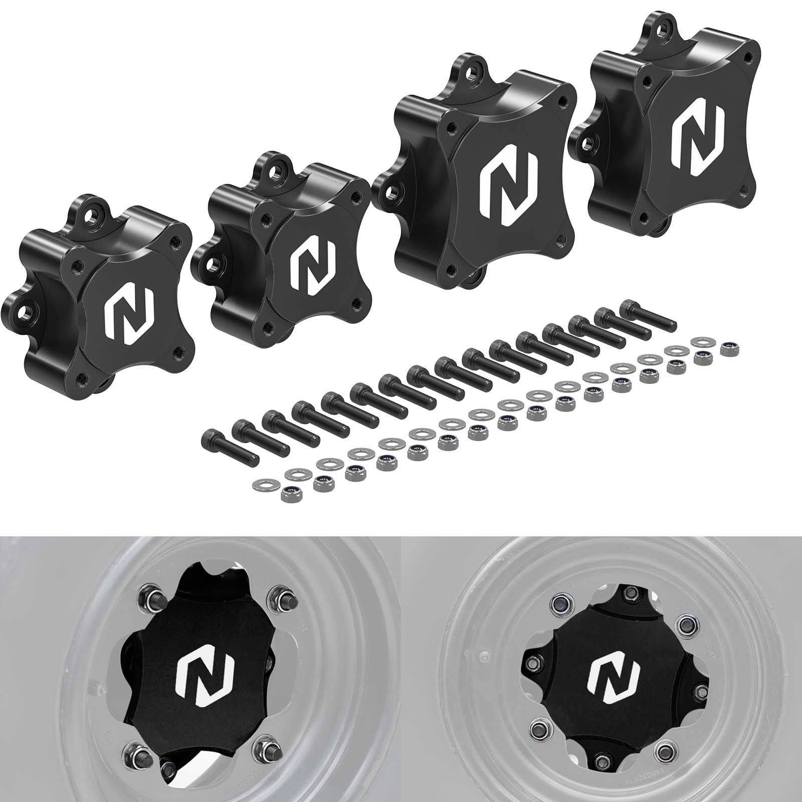 NICECNC Front & Rear Wheel Spacers Widen 2\ NICECNC Front & Rear Wheel Spacers Widen 2\