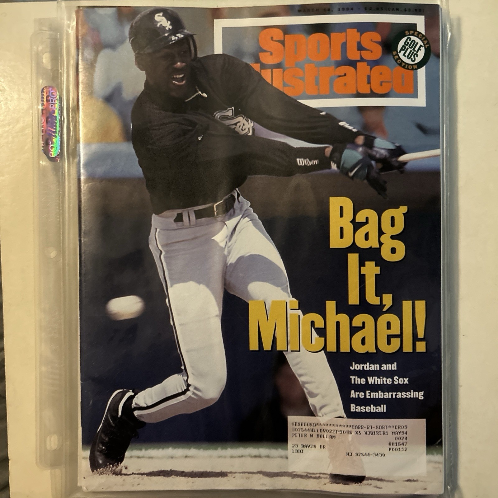 Sports Illustrated Magazine March 14 1994 Bag It Michael White Sox Baseball