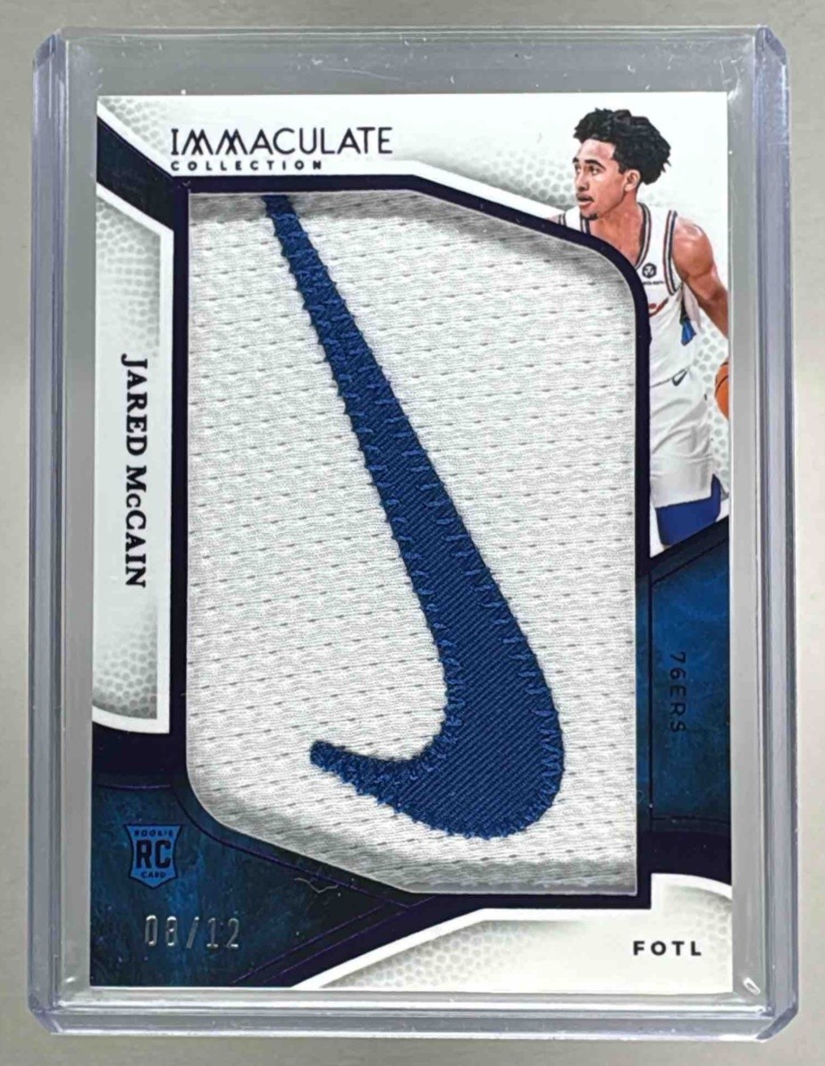 JARED MCCAIN 2024 Panini Immaculate FOTL Rookie RC JUMBO NIKE Patch RC 8/12 JARED MCCAIN 2024 Panini Immaculate FOTL Rookie RC JUMBO NIKE Patch RC 8/12