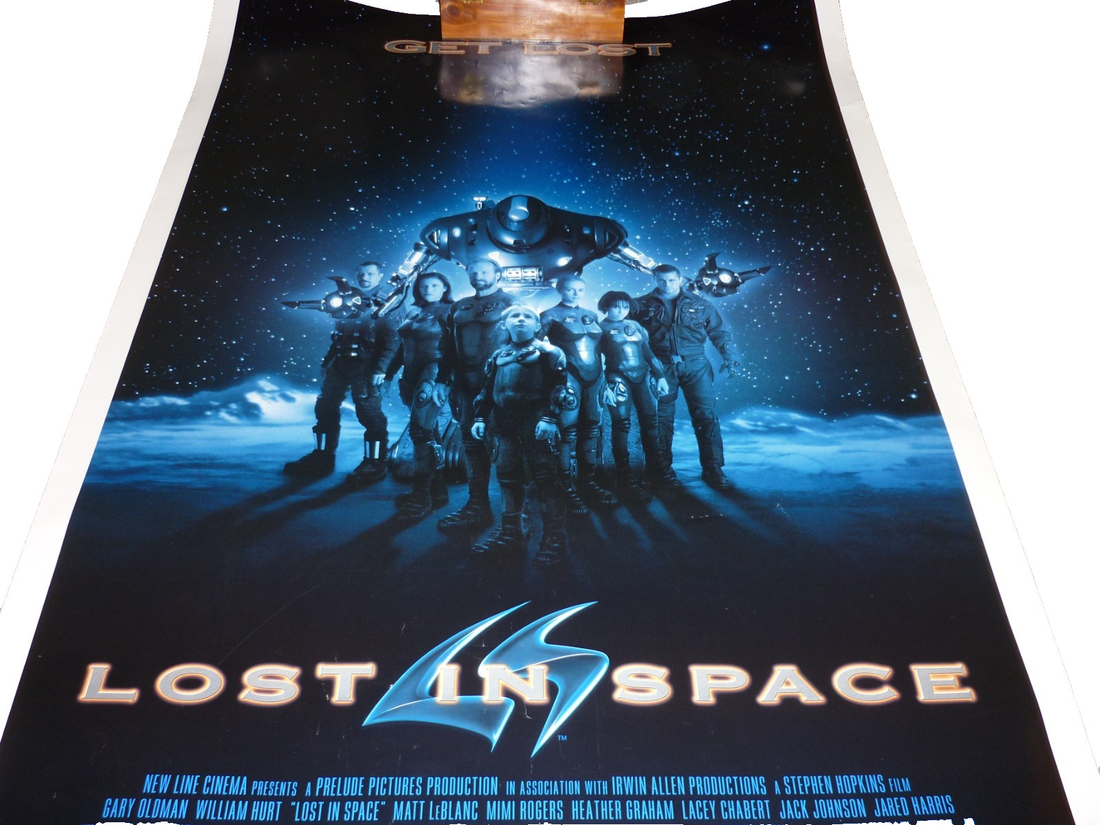 Lost  Space 1998 Original DS Movie Poster Matt LeBlanc Gary Oldman Sci-Fi 27x40
