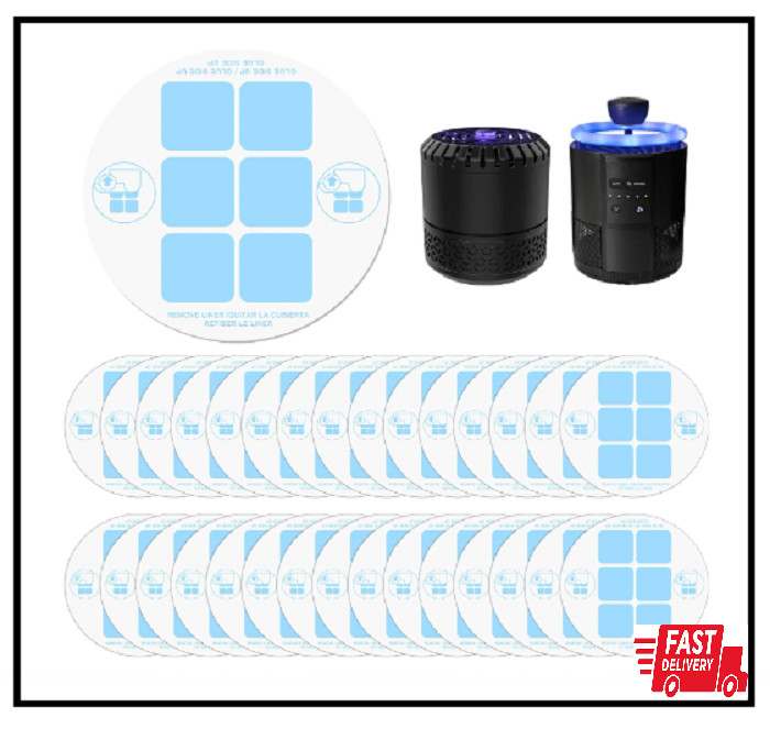 30 Pack Replacement Glue Cards Compatible with Dynatrap DT152 Indoor Insect Trap