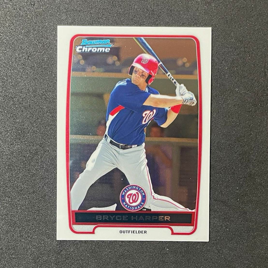 Topps 2012 Bowman Chrome Prospects Rookie - Bryce Harper #BCP10 - Nationals Topps 2012 Bowman Chrome Prospects Rookie - Bryce Harper #BCP10 - Nationals