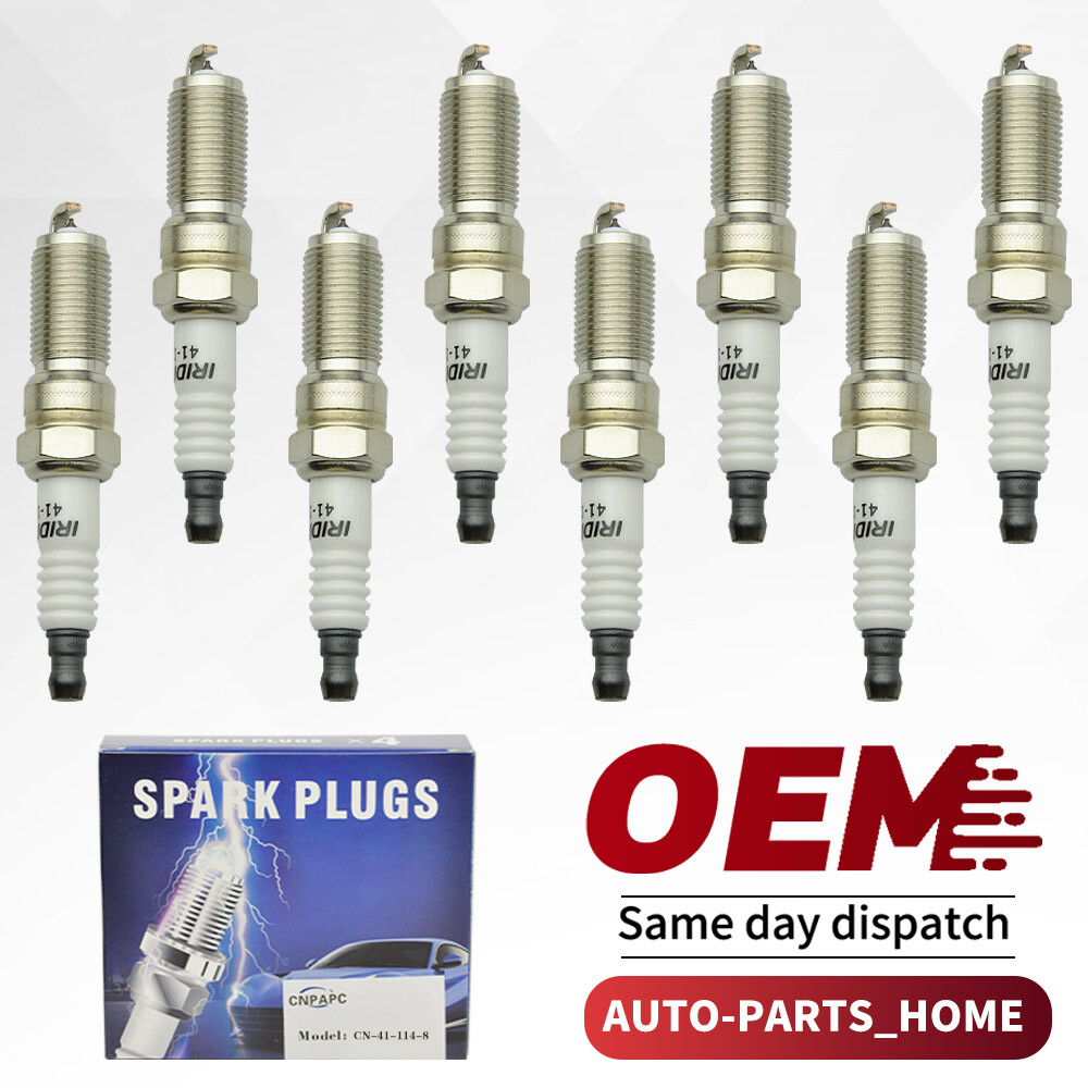 8X CNPAPC 12622441 41-114 Iridium Spark Plugs for 2016-17 Cadillac Chevrolet GMC