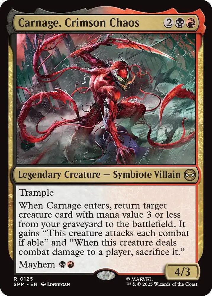 2025 Magic: The Gathering: SPM - Carnage, Crimson Chaos (#125, Rare, Near Mint)