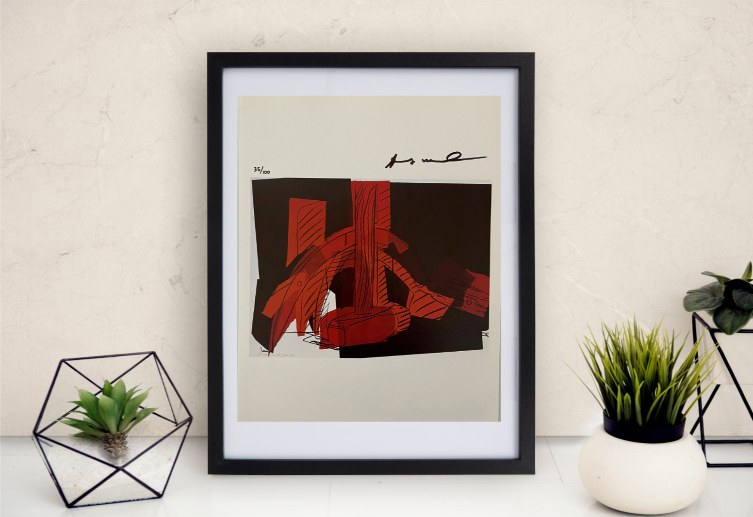Andy Warhol Hand-Signed Original Print With COA and $3,500 USD Appraisal. Andy Warhol Hand-Signed Original Print With COA and $3,500 USD Appraisal.