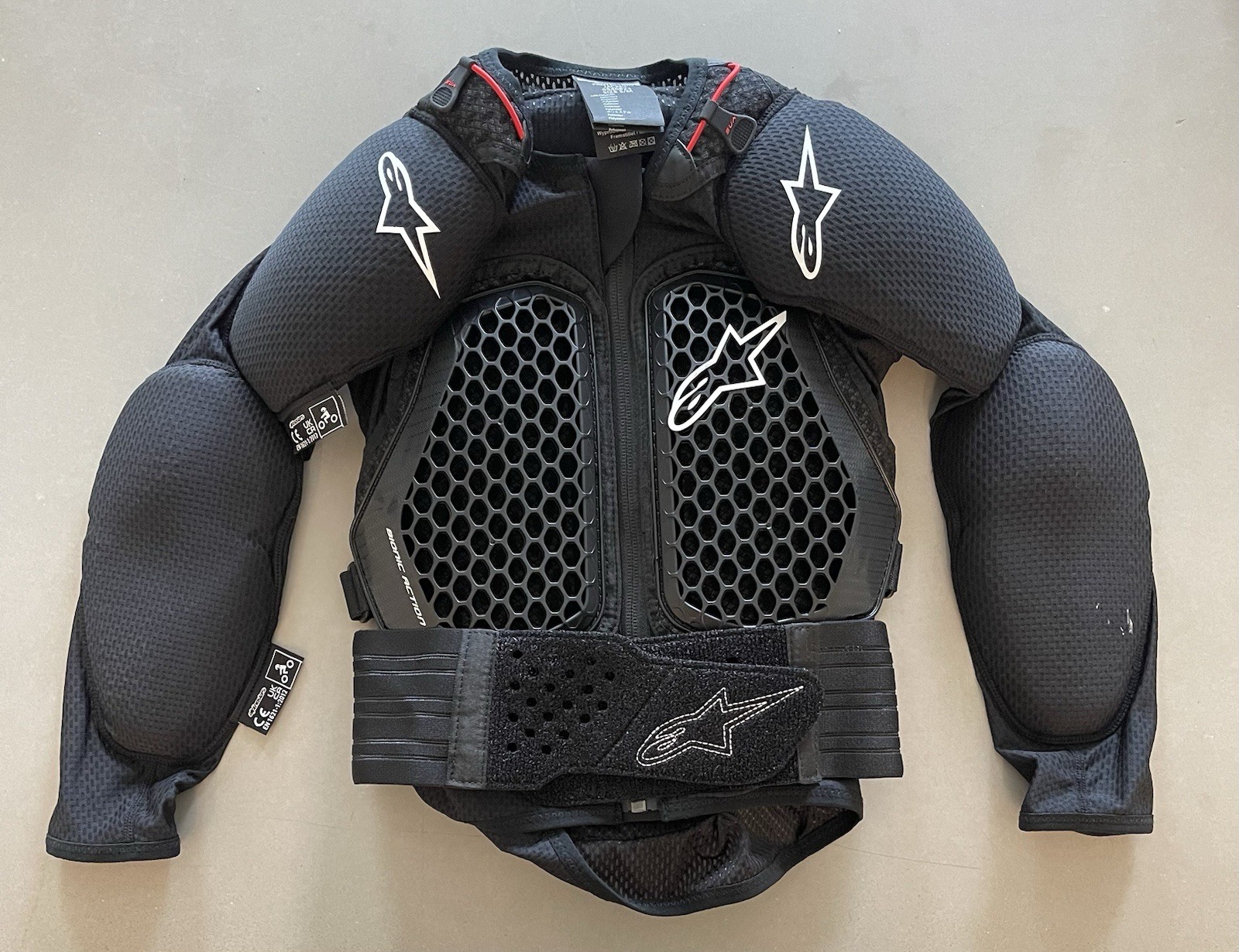 ALPINESTARS Youth Bionic Action V2 Protection Jacket - Black - For S/M