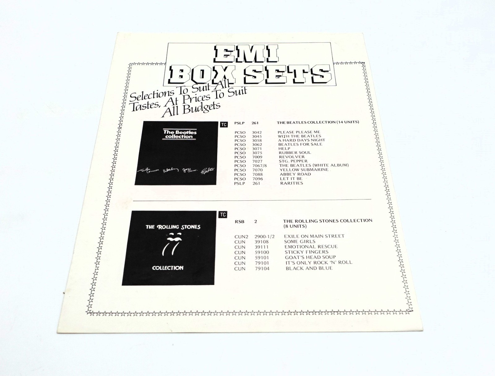 AC/DC 1 EMI Box Sets Promotional Promo Flyer from 1981 The AC/DC Vol. 1 Box Set AC/DC 1 EMI Box Sets Promotional Promo Flyer from 1981 The AC/DC Vol. 1 Box Set