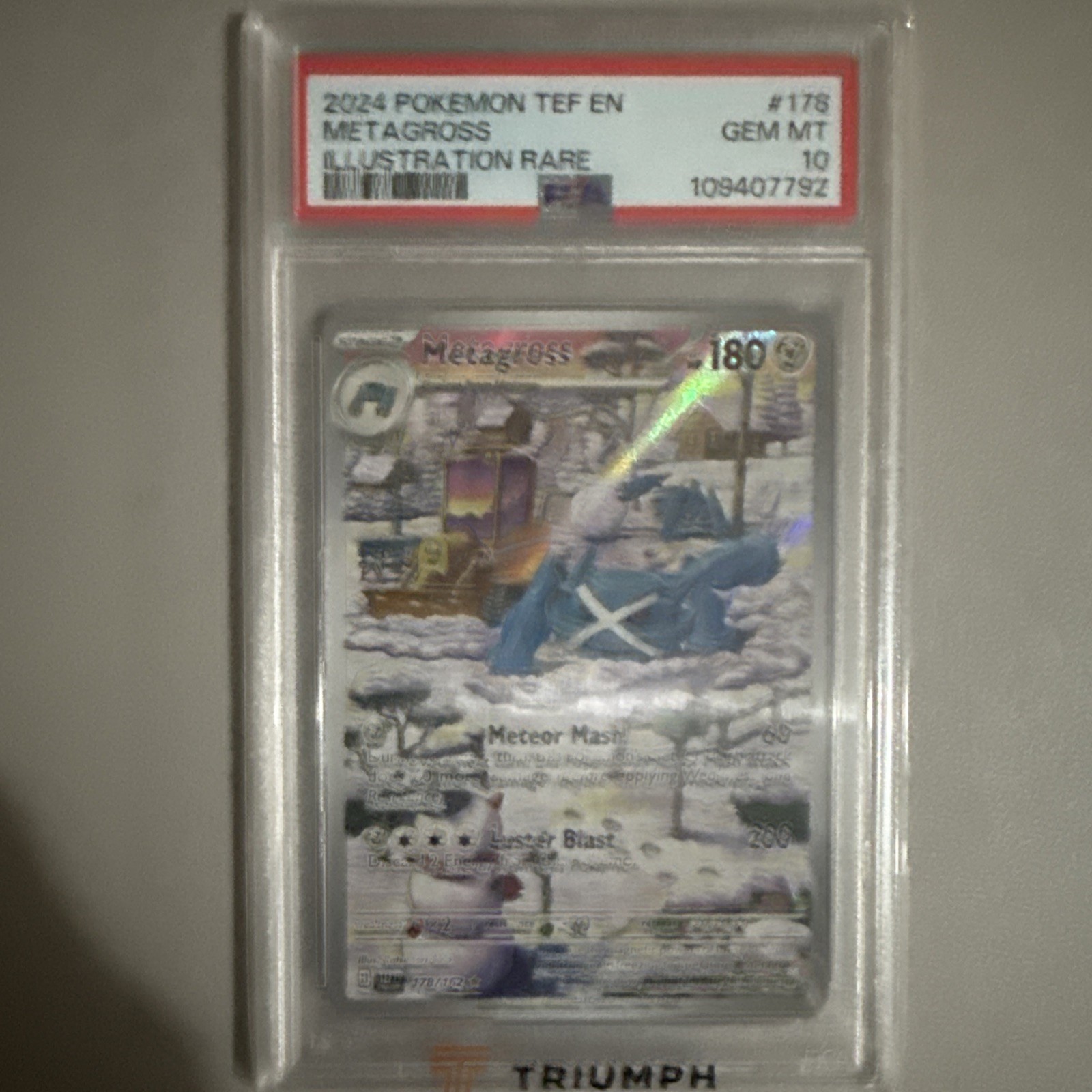 2024 POKEMON TEF EN METAGROSS ILLUSTRATION RARE #178 GEM MT 10 109407792 2024 POKEMON TEF EN METAGROSS ILLUSTRATION RARE #178 GEM MT 10 109407792