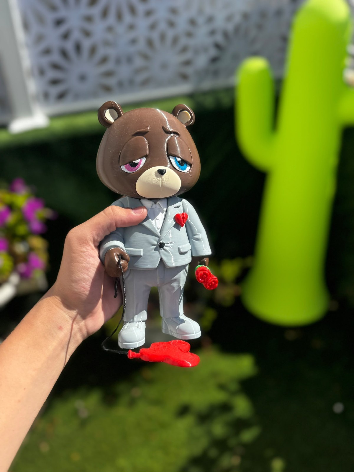 Kanye West / YE 808s and heartbreaks Bear art toy, 22cm