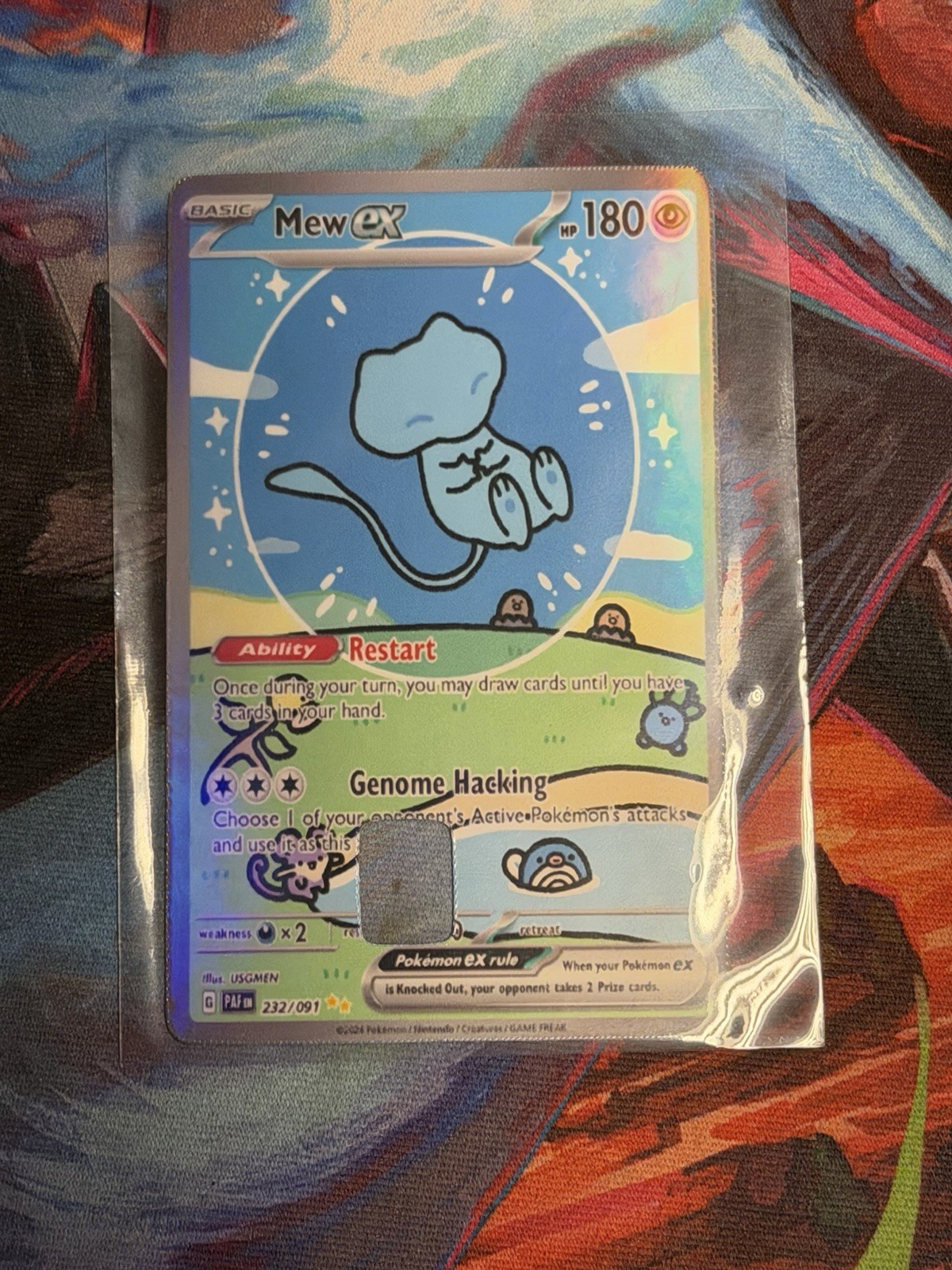Mew ex PAF 232/091 CREDIT CARD SKIN Mew ex PAF 232/091 CREDIT CARD SKIN