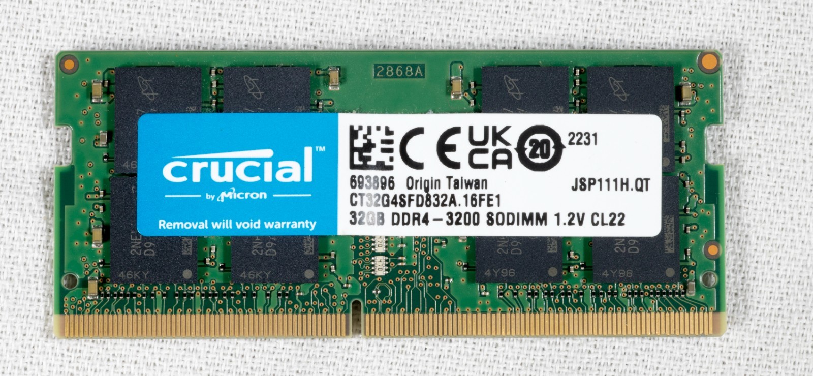 🔥Crucial 32GB DDR4-3200 PC4-25600 260-Pin SODIMM LAPTOP RAM CT32G4SFD832A.16FE1