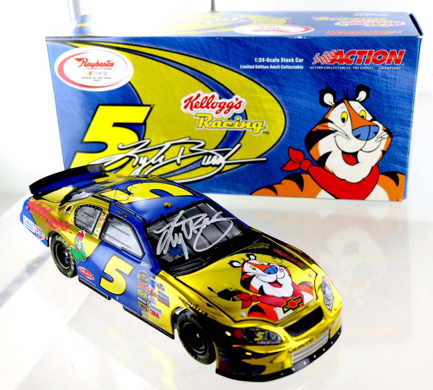 Kyle Busch #5 2005 Kellogg's/Nextel  Monte Carlo-Rookie of the year- Autographed