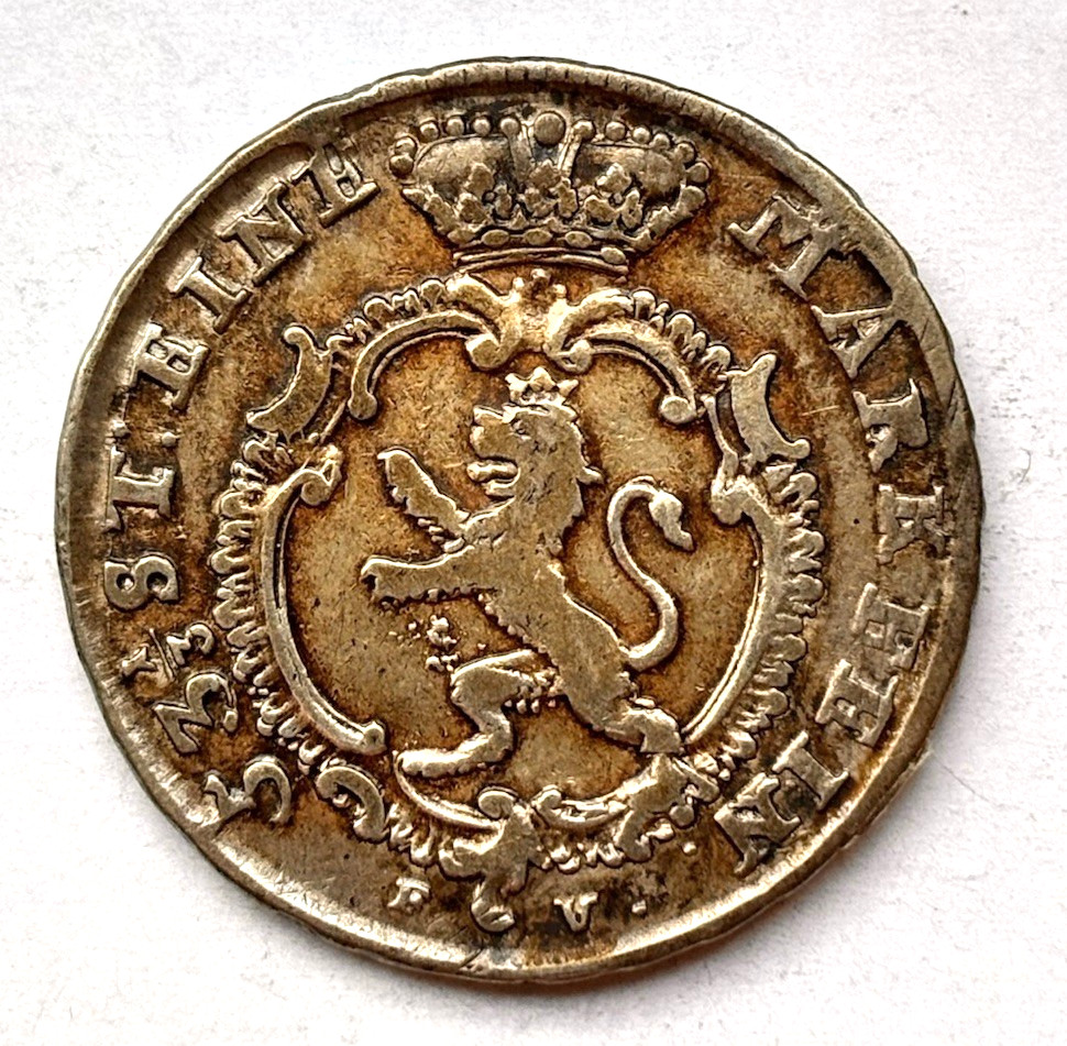 Hesse Kassel 1/4 Thaler 1771 FU Friedrich II. Silver Old German. Km# 491