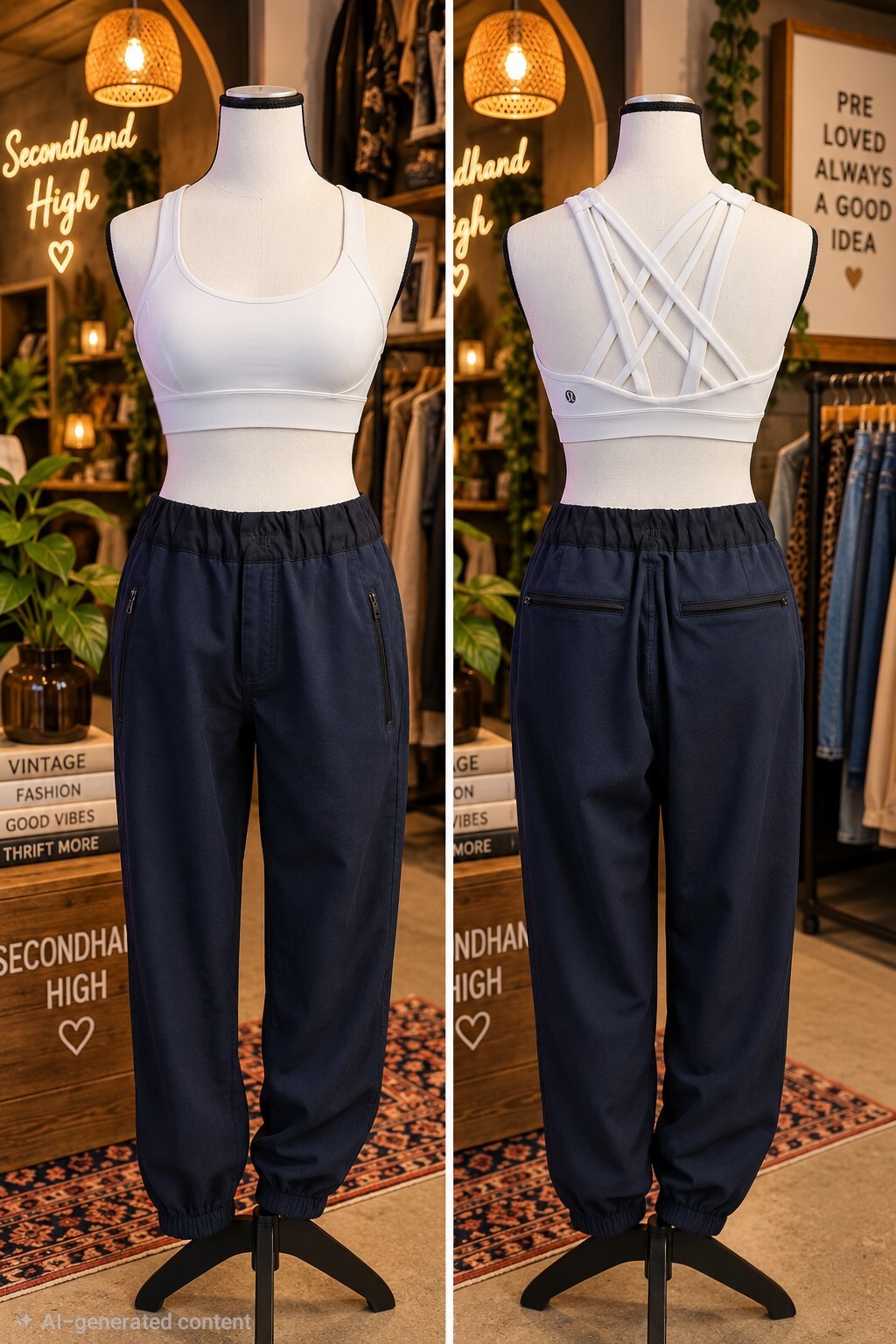 Lululemon Free to Be Elevated Bra White Size 4 Multi-Strap Crisscross Back