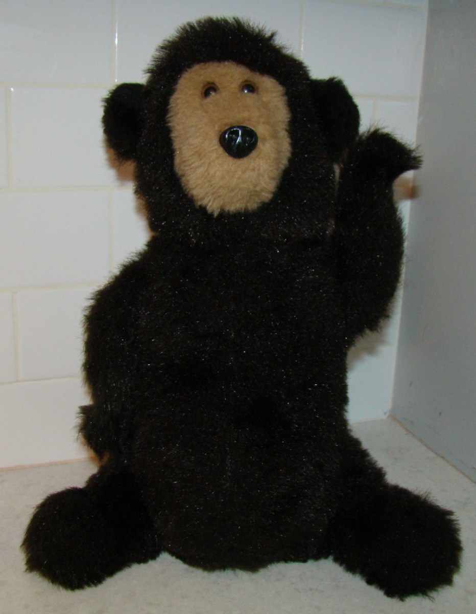 Teddy Bear Falco Plush N Stuff Vintage 1977 Large 14.5\