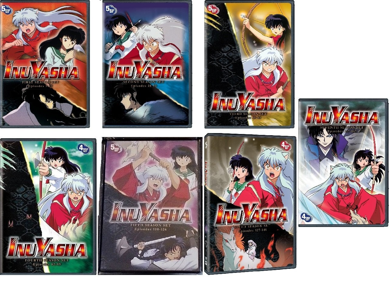 InuYasha Seasons 1-7 Complete Series DVD New Sealed InuYasha Seasons 1-7 Complete Series DVD New Sealed