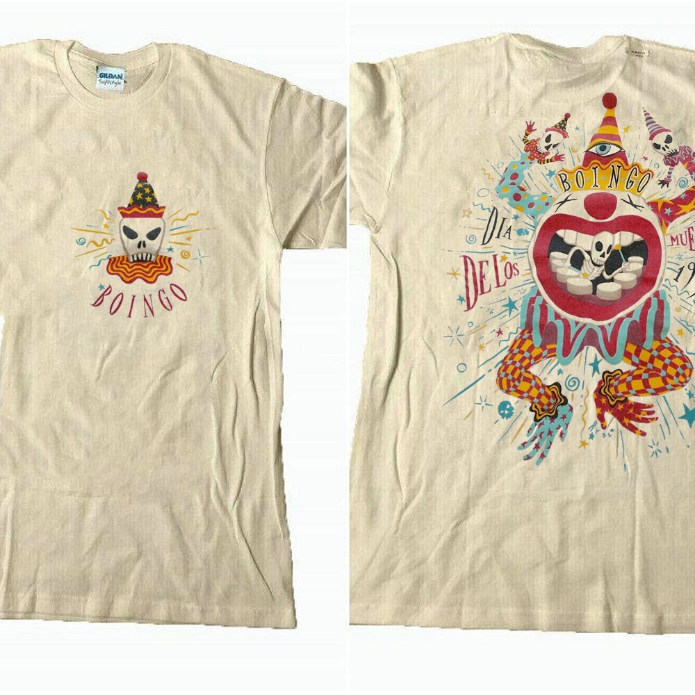 1991 Oingo Boingo Band Reprint 2 sided sand T shirt Unisex T shirt NH9699
