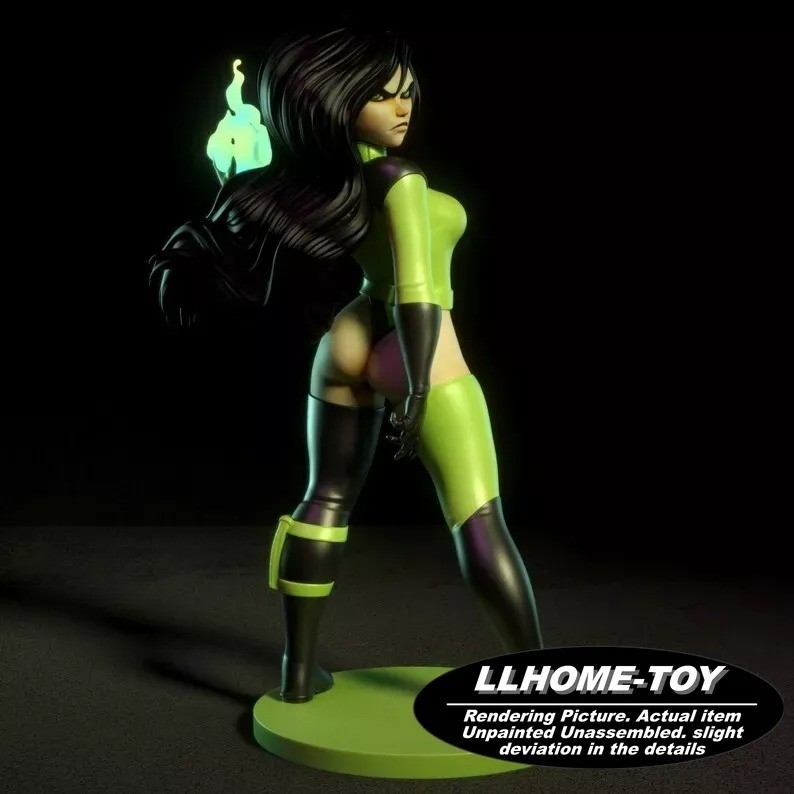 1/24 Girl Shego Kim Model Kit Unpainted 3d Print Unassembled GK Figure