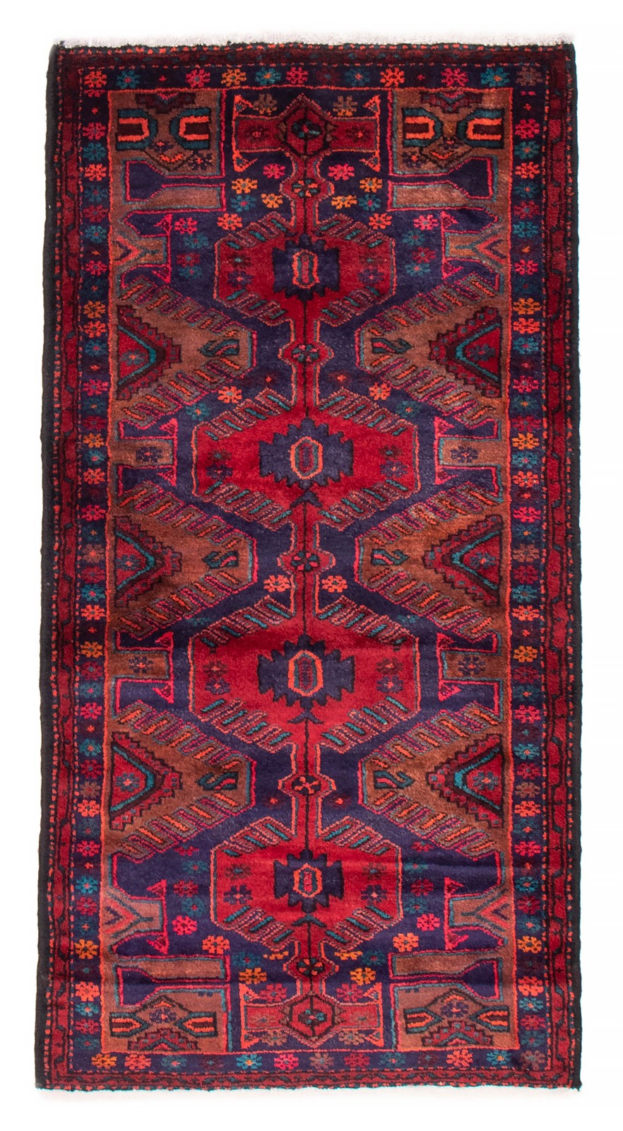 Vintage Traditional Hand-Knotted Area Rug 3\'6\