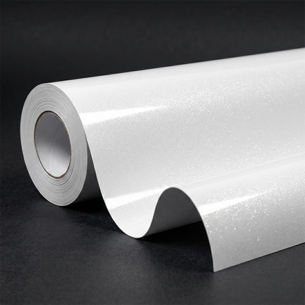 Pearl White Gloss Metallic Glitter Vinyl Film Wrap Sticker Decal Air Bubble Free