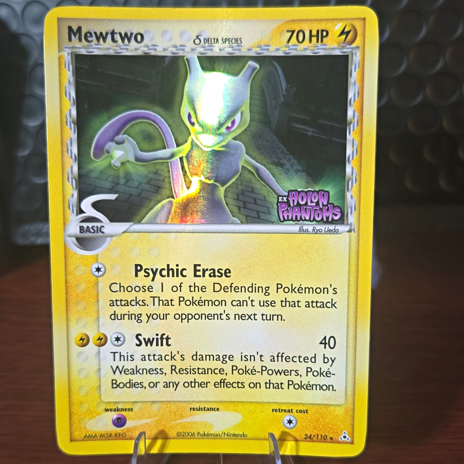 Pokemon Company Mewtwo Delta Species 24/110 EX Holon Phantoms Reverse Holo