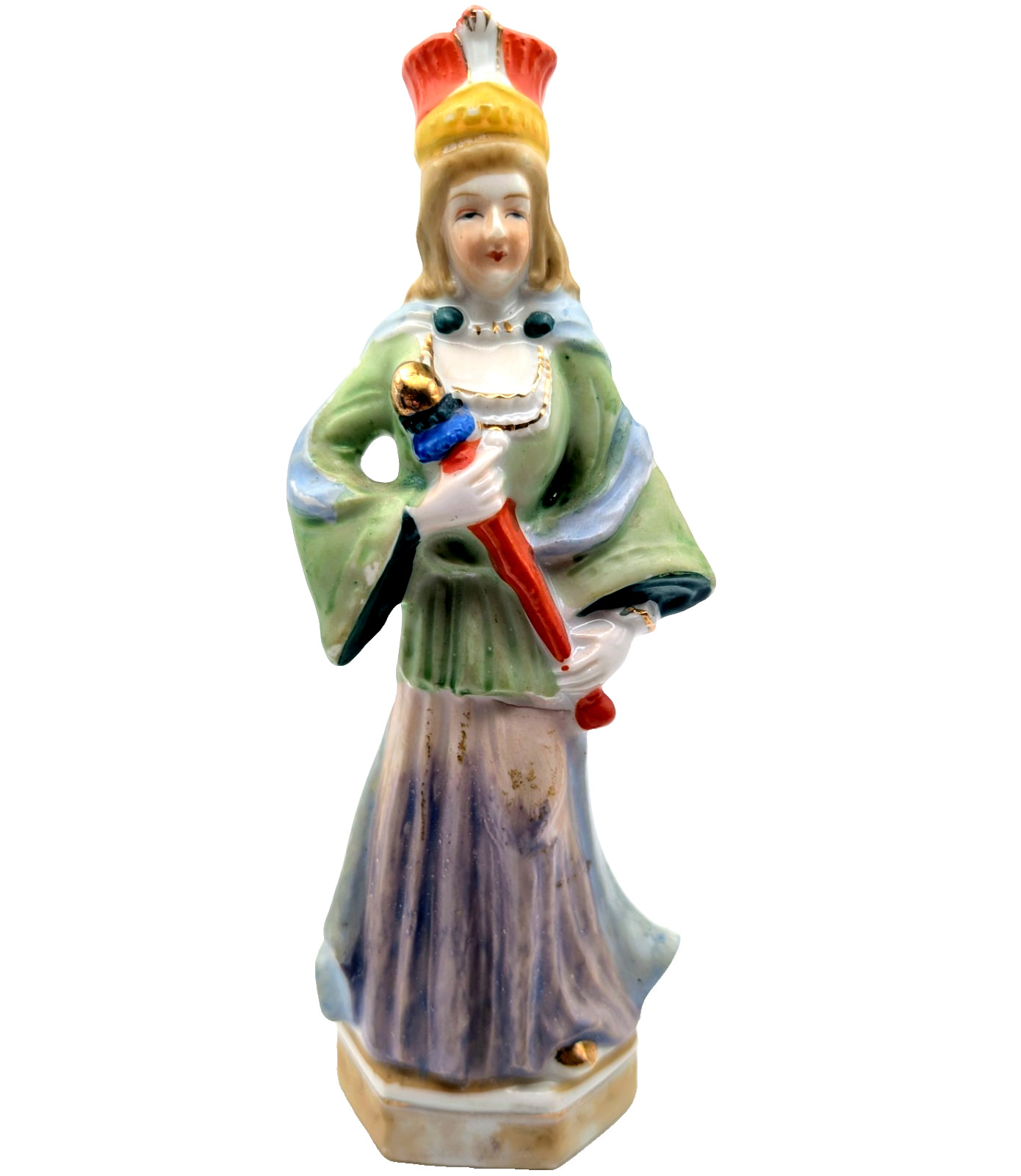 Vintage Occupied Japan Figurine, 8'' Woman With Scepter Vintage Occupied Japan Figurine, 8'' Woman With Scepter