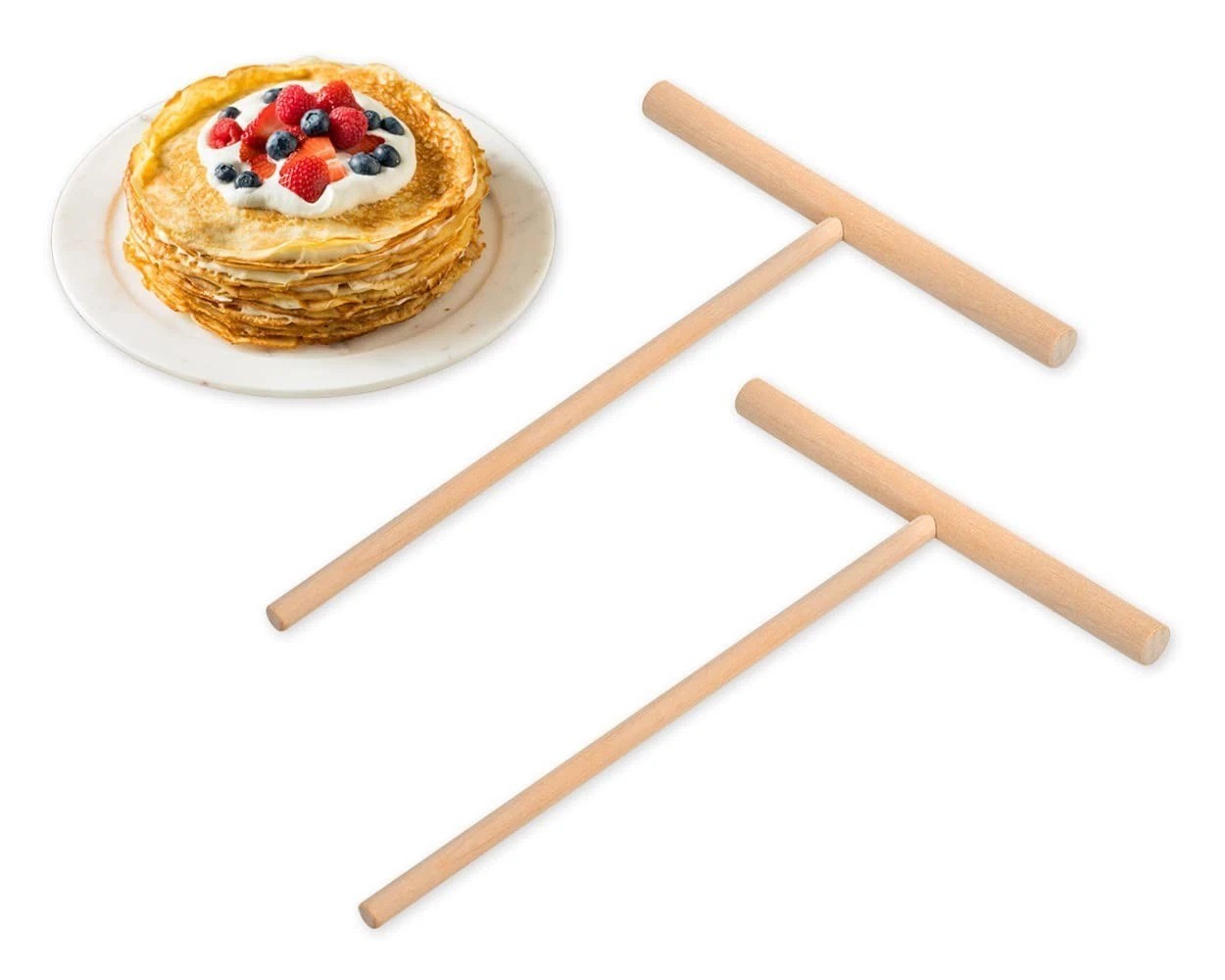 DS. DISTINCTIVE STYLE Crepe Spreader 2 Pieces 6.1 Inches x 4.7 Inches Natural DS. DISTINCTIVE STYLE Crepe Spreader 2 Pieces 6.1 Inches x 4.7 Inches Natural