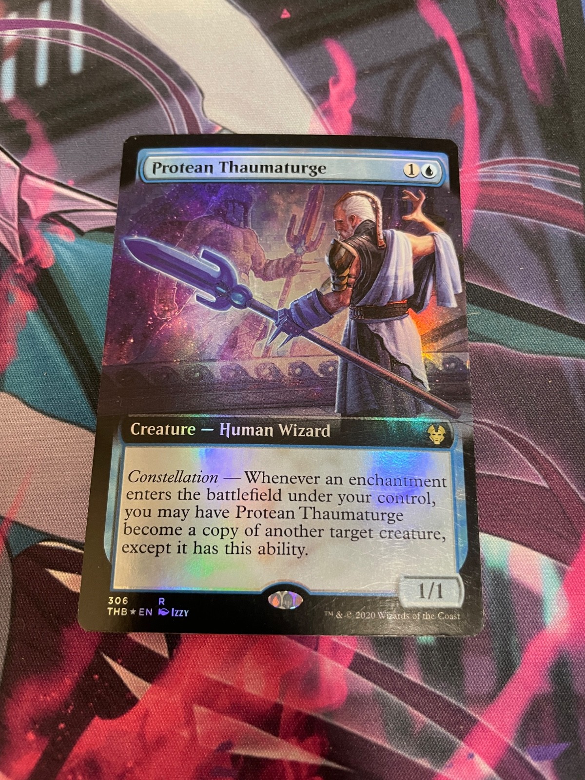 MTG - PROTEAN THAUMATURGE - RARE - FOIL - EXTENDED ART - LP - THB MTG - PROTEAN THAUMATURGE - RARE - FOIL - EXTENDED ART - LP - THB