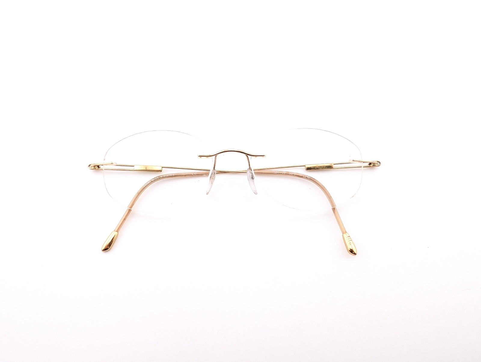 Silhouette Eyeglasses, Frames Only, 7534 20 6076, 40-17-..., Titanium, Austria