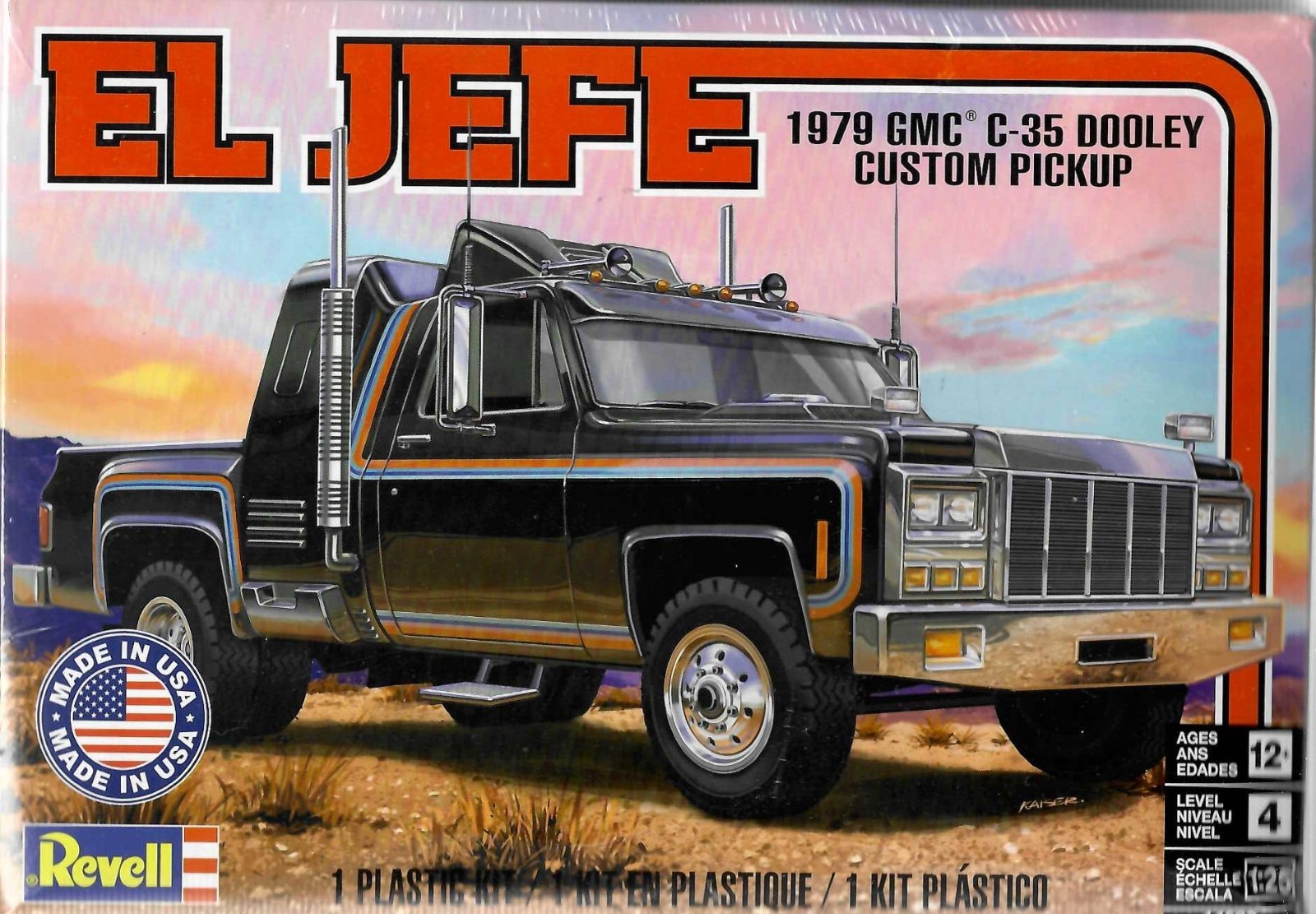 Revell 14593 El Jefe 1979 GMC C-35 Dooley Custom Pickup 1/25 Revell 14593 El Jefe 1979 GMC C-35 Dooley Custom Pickup 1/25