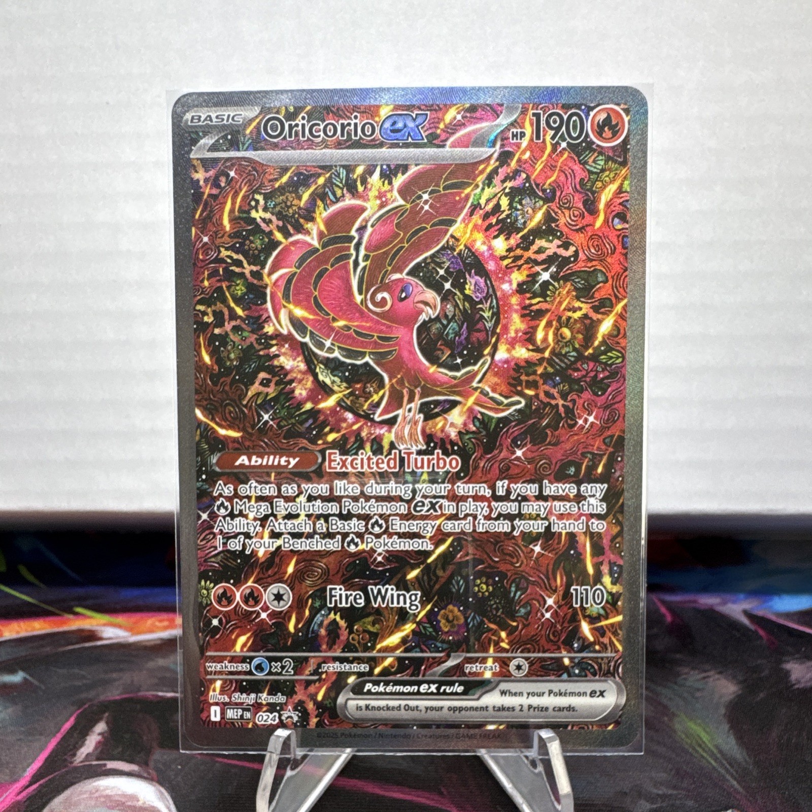 Pokemon TCG Oricorio ex Promo Holo Me: Mega Evolution Promo EN 024 Pokemon TCG Oricorio ex Promo Holo Me: Mega Evolution Promo EN 024
