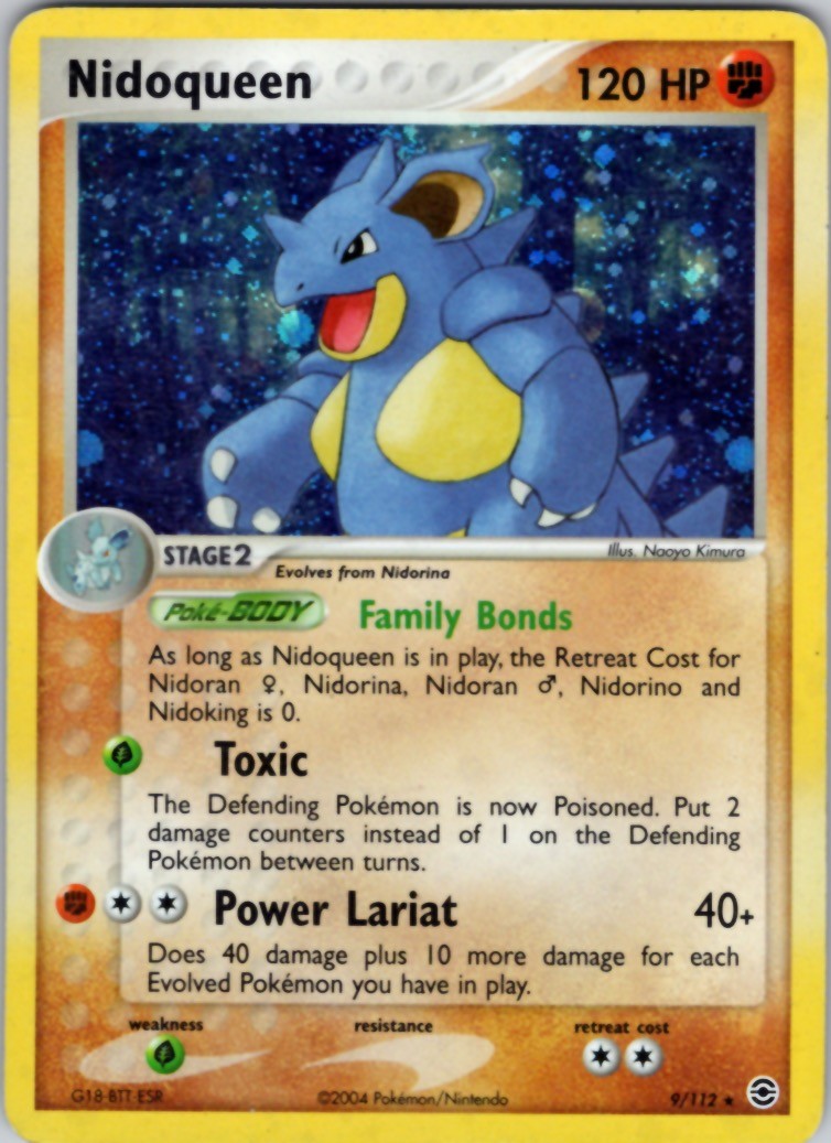 Nidoqueen Holo Rare EX FireRed & LeafGreen 9/112 MP Nidoqueen Holo Rare EX FireRed & LeafGreen 9/112 MP