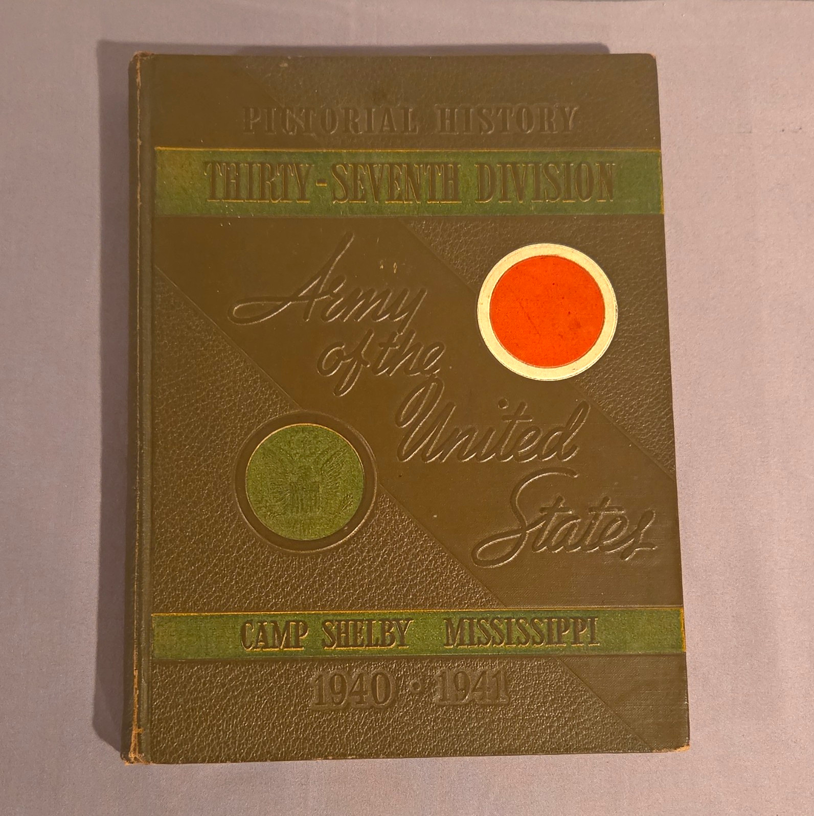 37th Division US Army Camp Shelby Mississippi 1940-41 Book, US WWII Militaria