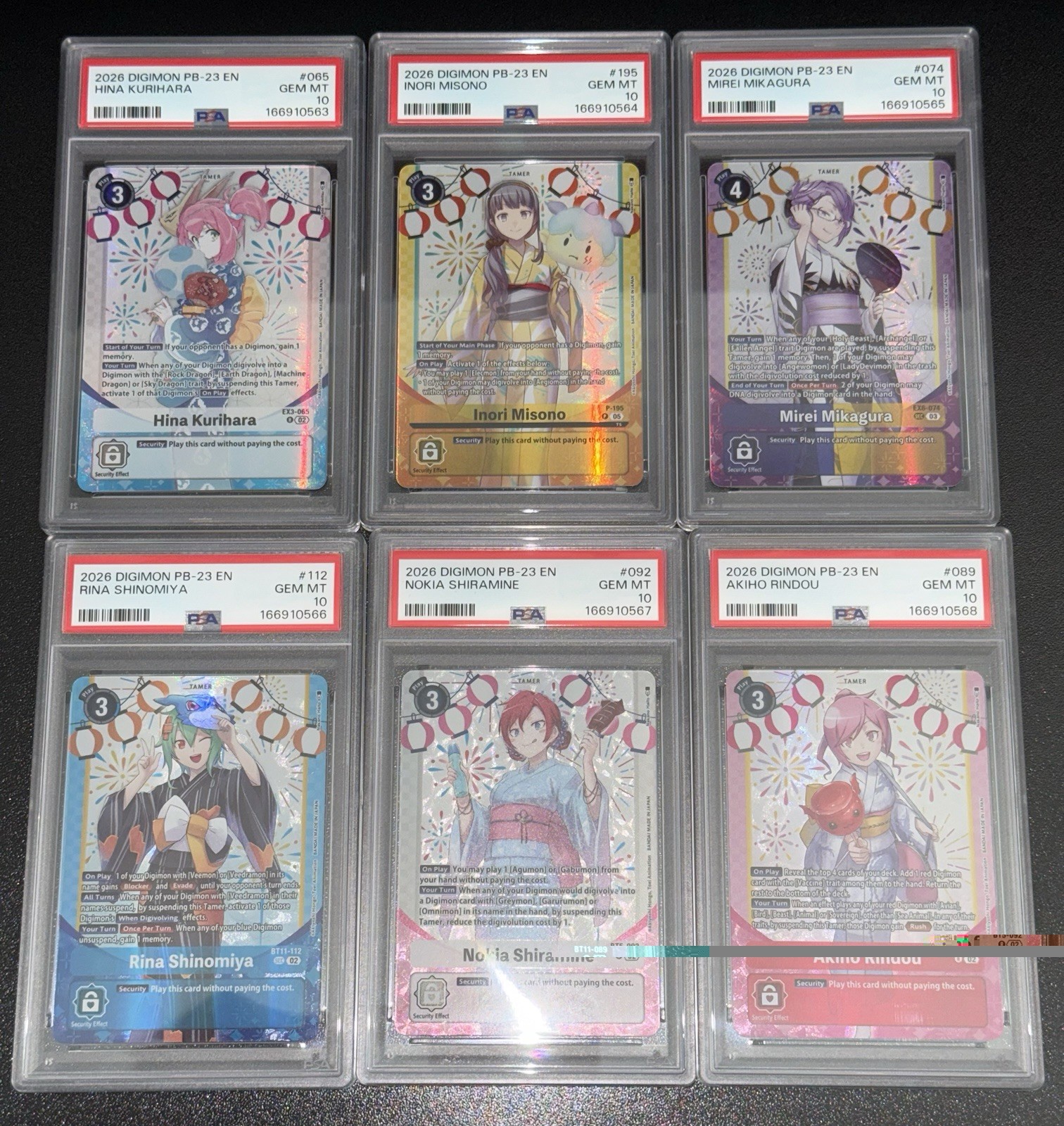 2026 Digimon TCG Premium Heroines Set Vol. 2 Full Sequential Tamers PSA 10 Set 2026 Digimon TCG Premium Heroines Set Vol. 2 Full Sequential Tamers PSA 10 Set