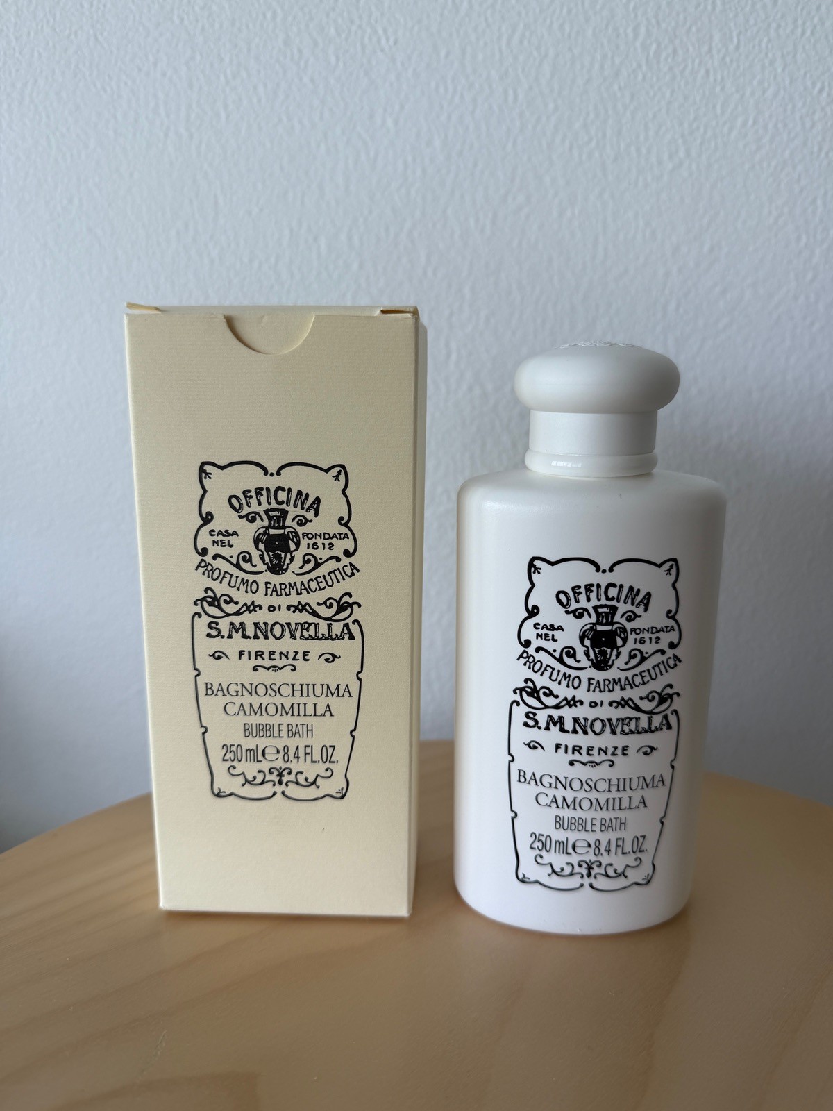New Santa Maria Novella bubble bath bagnoschiuma camomilla 250mL 8.4oz gel wash