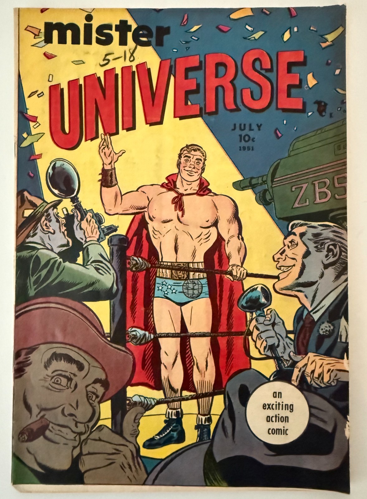 Scarce Vintage 1951 Mister Universe Comic Book #1 - Media Publications Wrestling Scarce Vintage 1951 Mister Universe Comic Book #1 - Media Publications Wrestling