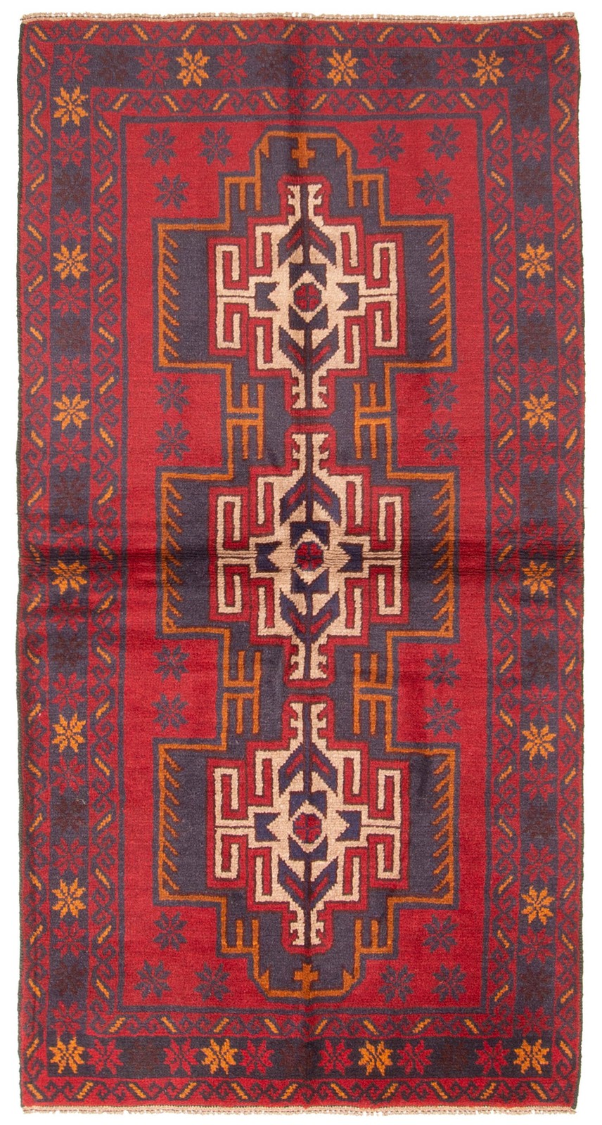Traditional Vintage Hand-Knotted Area Rug 3'5