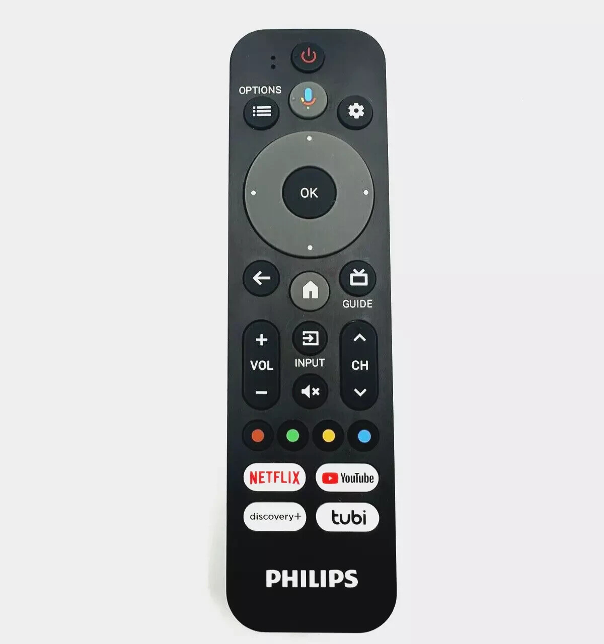 NEW OEM Remote Control for Philips Google TV Netflix Youtube Discovery+ RF553A