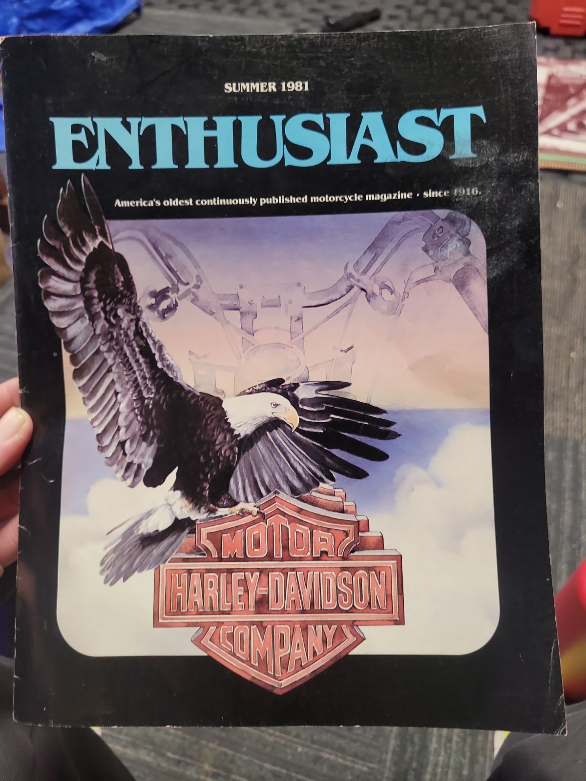 Summer 1981 Harley Davidson Enthusiast Magazine Hog Chopper Motorcycle AMF AMA Summer 1981 Harley Davidson Enthusiast Magazine Hog Chopper Motorcycle AMF AMA
