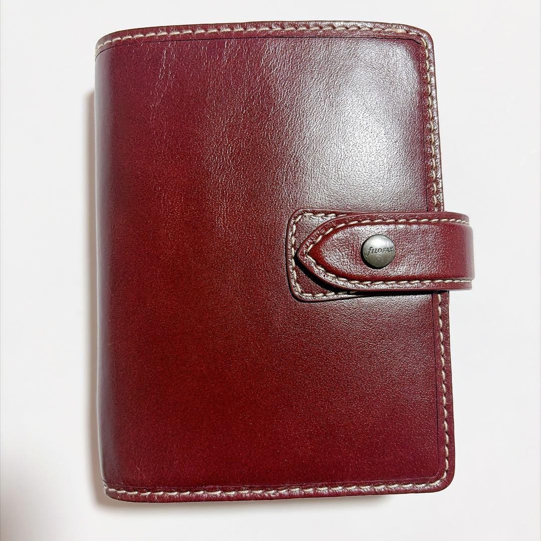 Filofax Malden Pocket Small Mini 6 Organizer Burgundy Leather