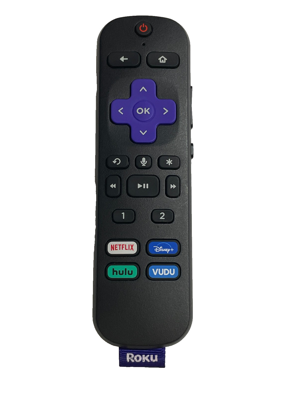 USED Roku Voice Remote  w/Jack RC-EL3 replaces: 3226000892 Shortcuts MayVERY