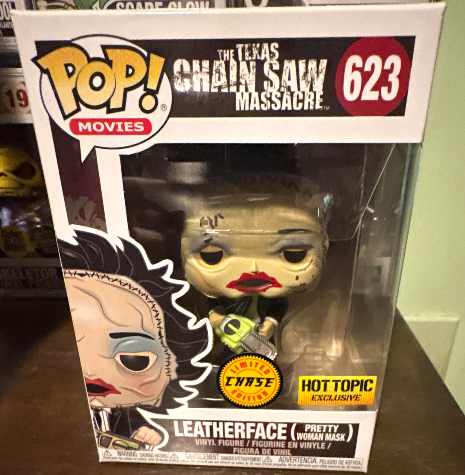 Funko Pop Movies Texas Chain Saw Massacre Leatherface Mask #623 Hot Topic Chase Funko Pop Movies Texas Chain Saw Massacre Leatherface Mask #623 Hot Topic Chase