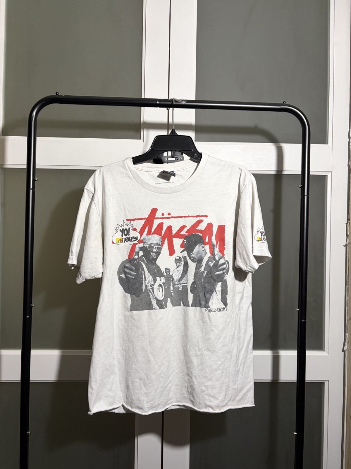 Crazy Rare 2013 Vintage Grail Y2K MTV Collab with Public Enemy Stussy Shirt Crazy Rare 2013 Vintage Grail Y2K MTV Collab with Public Enemy Stussy Shirt