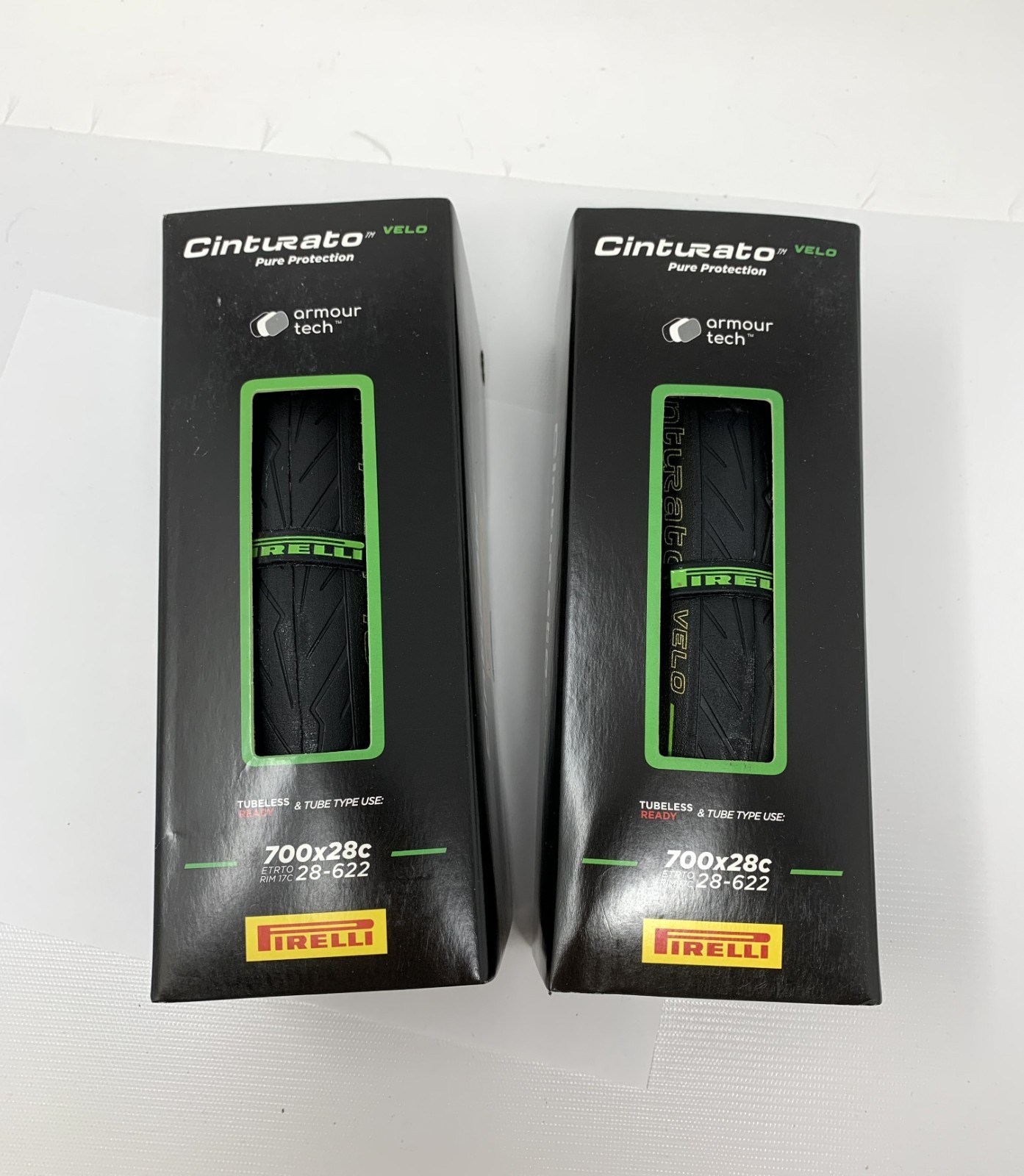Pirelli Cinturato Velo 700 x 28c Tubeless Ready Tires (Pair) - New