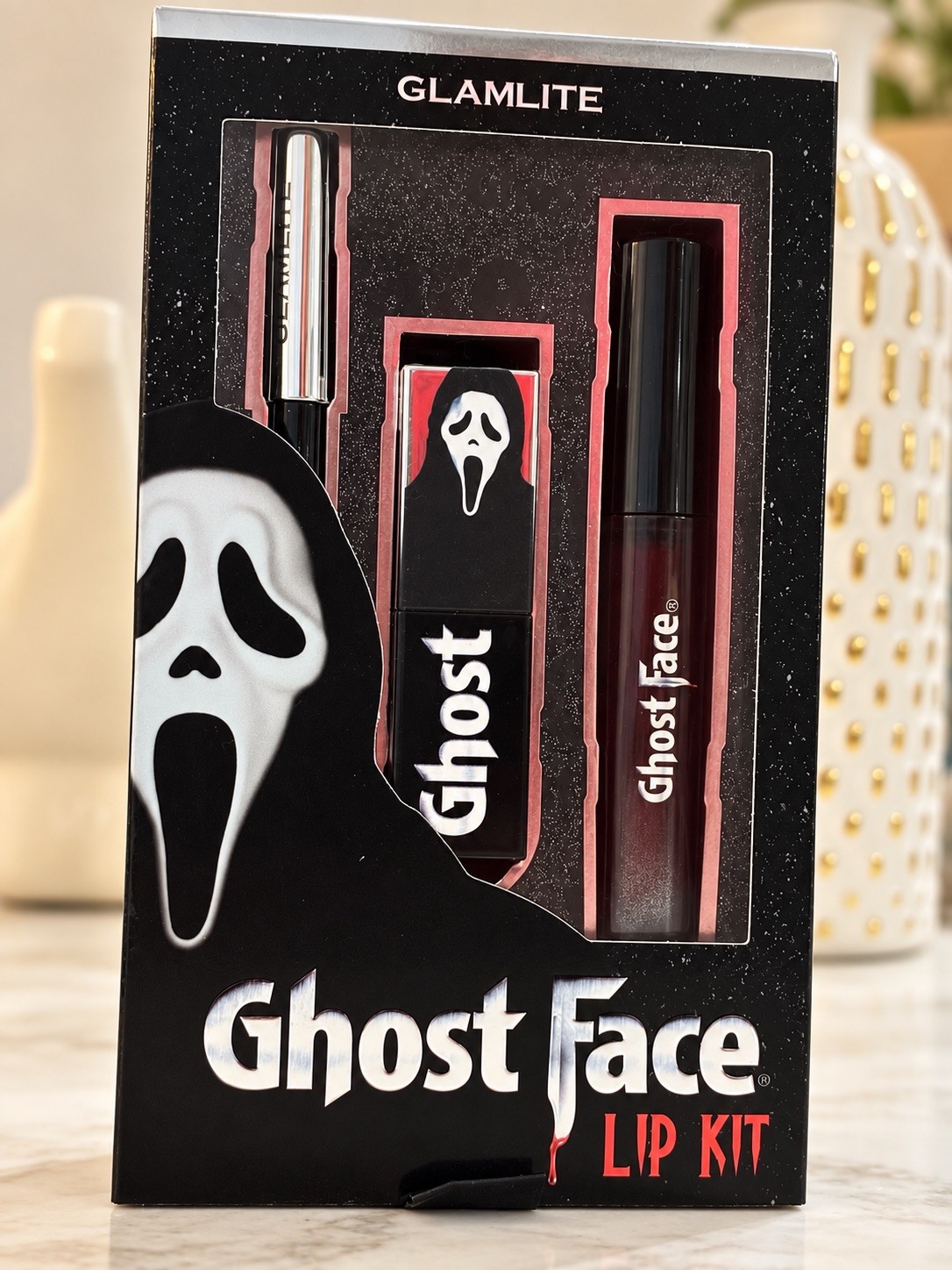 Glamlite x Ghost Face Limited Edition Nude Lip Kit 3-Piece Set New in Box Glamlite x Ghost Face Limited Edition Nude Lip Kit 3-Piece Set New in Box