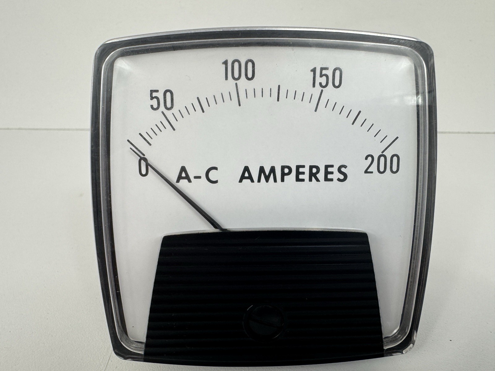 Vintage GE General Electric P214 AC Ammeter 0-200 Amp Analog Panel Meter USA