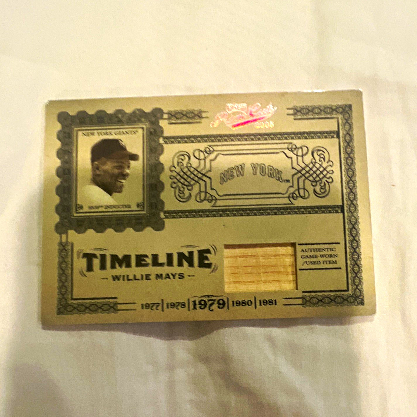 Donruss/Playoff 2005 Playoff Prime Cuts Willie Mays Giants Timeline T-8 /50 Donruss/Playoff 2005 Playoff Prime Cuts Willie Mays Giants Timeline T-8 /50