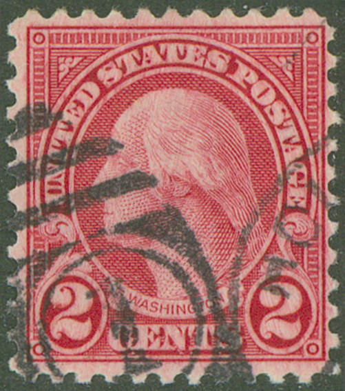 US Scott 595 Used, Fine-Very Fine, Perforated 11, SCV $375.00